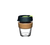KeepCup Tasse à café réutilisable - Verre trempé et liège naturel, M 340 ml - Profondeur