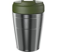 KeepCup Tasse de voyage Commuter - Tasse à café isotherme réutilisable en acier inoxydable avec couvercle à rabat anti-déversement, 340 ml, pin