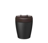 KeepCup Tasse de voyage Commuter - Tasse à café isotherme réutilisable en acier inoxydable avec couvercle à rabat anti-déversement, 340 ml, chocolat foncé