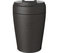 KeepCup Tasse de voyage Commuter - Tasse à café isotherme réutilisable en acier inoxydable avec couvercle à rabat anti-déversement, 340 ml, noir