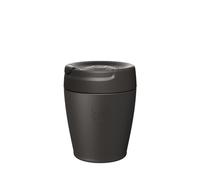 KeepCup Tasse de voyage réutilisable - Tasse de voyage isotherme en acier inoxydable avec couvercle étanche - 227 ml - Noir