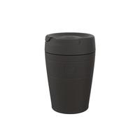 KeepCup Traveller - Tasse de voyage réutilisable, tasse isotherme sous vide avec couvercle anti-fuite, 340 ml, noir