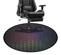 keepcute Tapis de Chaise de Jeu de 119,4 cm pour Plancher en Bois Dur, Tapis de Chaise de Bureau, Tapis de Chaise d'ordinateur, Tapis de Protection de Sol pour Bureau, Salle de Jeu, 1,2 m