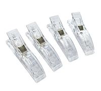 keepdrum Clip Note Pinces pour pupitre Transparent Feuilles de pince Lot de 4