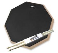 keepdrum DP-BK12 Pad d'entraînement Noir 30,5 cm avec baguettes