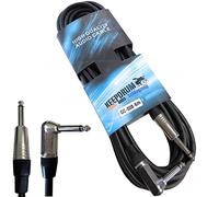 keepdrum GC-008 6 m Câble instrument connecteur coudé Câble de guitare jack 6,3 mm coudé jack droit