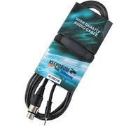 keepdrum MC-008 X J 3 m XLR femelle - 3,5 mm Mini Jack Câble microphone