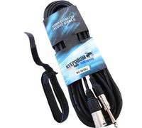keepdrum mc-e 003 X J 10 m câble audio XLR mâle - Jack 6,3 mm + Attache-câbles velcro (60 cm)