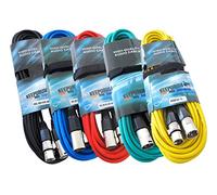 keepdrum MC Kit 001 X X 5 X 6 m Câble Micro XLR couleurs