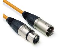 keepdrum mc001xx-10m-or Câble microphone XLR 3 broches 10 m Orange