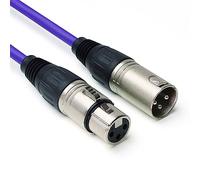 keepdrum mc001xx-10m-pu Câble micro XLR 3 broches Violet 10 m