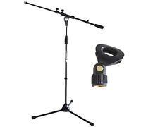 Keepdrum MS106 Support pour microphone avec pied en métal et pince Noir