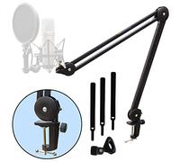 keepdrum MS138 Bras de microphone articulé pour microphone Noir