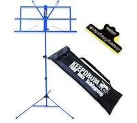 keepdrum MUS2BL Pupitre avec pince pour partitions Bleu
