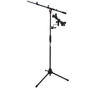 keepdrum Pied de microphone avec perche + support universel pour tablette PC