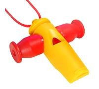 keepdrum Sifflet de samba Apito 3 tons Jaune/rouge
