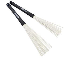 Keepdrum SV603WH Balai en nylon pour batterie Blanc