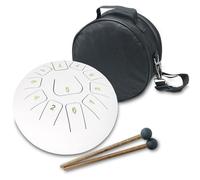 keepdrum TD8WH Tongue Drum Tambour à langue 11 tons Blanc