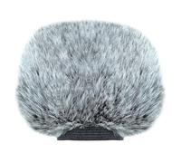 Keepdrum WS-BK Pare-vent / protection en fourrure contre le vent pour enregistreur numérique / microphone de caméra / dictaphone de téléphone
