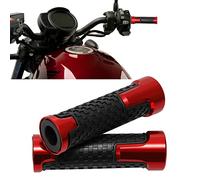 KEEPDSGN Poignées de guidon de moto universelles - 22 mm (7/8") 24 mm (1") - Antidérapantes - En caoutchouc CNC - Pour scooter, cyclomoteur, quad ATV