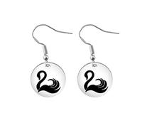 Keepe of The Lost Cities Cadeau inspiré du cygne Blac I Will Do Everything in My Power to Help My World, My-world Boucle d'oreille, 1