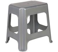 keeeper Maxi-tabouret, caoutchouc antidérapant, polypropylène, 41 x 33,5 x 42,5 cm, Max, Argent