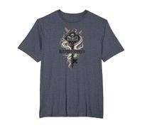 Keeper of Stories : la clé Magique des domaines littéraires T-Shirt, Homme Grandes Tailles, Bleu Chiné, 5X Tall