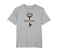 Keeper of Stories : la clé Magique des domaines littéraires T-Shirt, Homme Grandes Tailles, Gris Chiné, 2X Tall