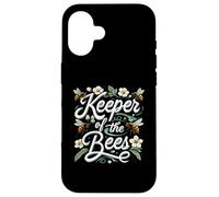 Keeper of The Bees Beekeeper Honeycomb Bee Lover Design Coque pour iPhone 16