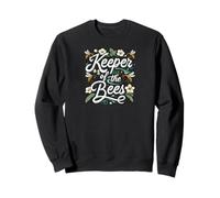 Keeper of The Bees Beekeeper Honeycomb Bee Lover Design Sweatshirt