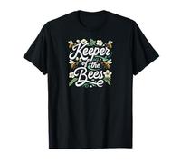 Keeper of The Bees Beekeeper Honeycomb Bee Lover Design T-Shirt