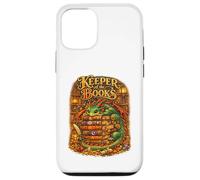 Keeper of The Books Livre de Lecture Dragon Fantasy Library Coque pour iPhone 12/12 Pro