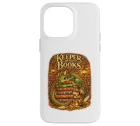 Keeper of The Books Livre de Lecture Dragon Fantasy Library Coque pour iPhone 14 Pro Max