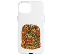 Keeper of The Books Livre de Lecture Dragon Fantasy Library Coque pour iPhone 15 Plus