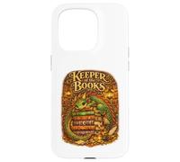 Keeper of The Books Livre de Lecture Dragon Fantasy Library Coque pour iPhone 15 Pro