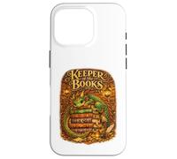 Keeper of The Books Livre de Lecture Dragon Fantasy Library Coque pour iPhone 16 Pro