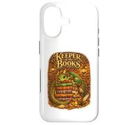 Keeper of The Books Livre de Lecture Dragon Fantasy Library Coque pour iPhone 17