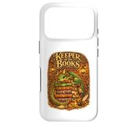 Keeper of The Books Livre de Lecture Dragon Fantasy Library Coque pour iPhone 17 Pro