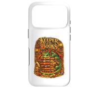 Keeper of The Books Livre de Lecture Dragon Fantasy Library Coque pour iPhone 17 Pro