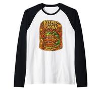 Keeper of The Books Livre de Lecture Dragon Fantasy Library Manche Raglan
