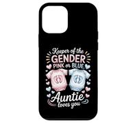 Keeper of The Gender Auntie Loves You, Annonce de Naissance, Tante Coque pour iPhone 12 Mini