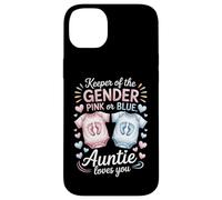 Keeper of The Gender Auntie Loves You, Annonce de Naissance, Tante Coque pour iPhone 14 Plus