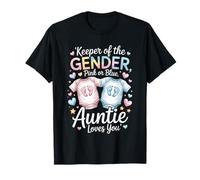 Keeper Of The Gender Auntie Loves You, annonce de naissance, tante T-Shirt