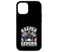 Keeper of The Gender Bowws Or Burnouts Racing Reveal Party Coque pour iPhone 12/12 Pro