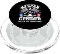Keeper of The Gender Bowws Or Burnouts Racing Reveal Party PopSockets PopGrip pour MagSafe
