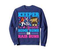 Keeper of The Gender Home Run Or Hair Buns Reveal Party Sweatshirt