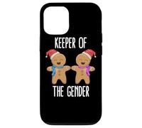 Keeper of The Gender Reveal Baby Shower Pain d'épice Noël Coque pour iPhone 12/12 Pro