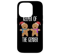 Keeper of The Gender Reveal Baby Shower Pain d'épice Noël Coque pour iPhone 14 Pro