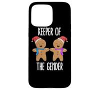 Keeper of The Gender Reveal Baby Shower Pain d'épice Noël Coque pour iPhone 15 Pro Max