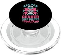Keeper of The Gender Reveal Free Throws Or Pink Bows Party PopSockets PopGrip pour MagSafe